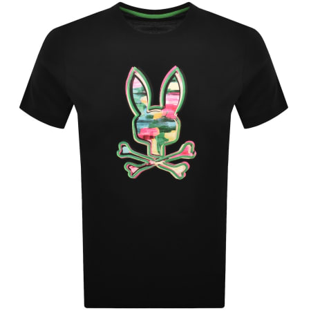 Psycho Bunny Nate Graphic T Shirt Black | Mainline Menswear us